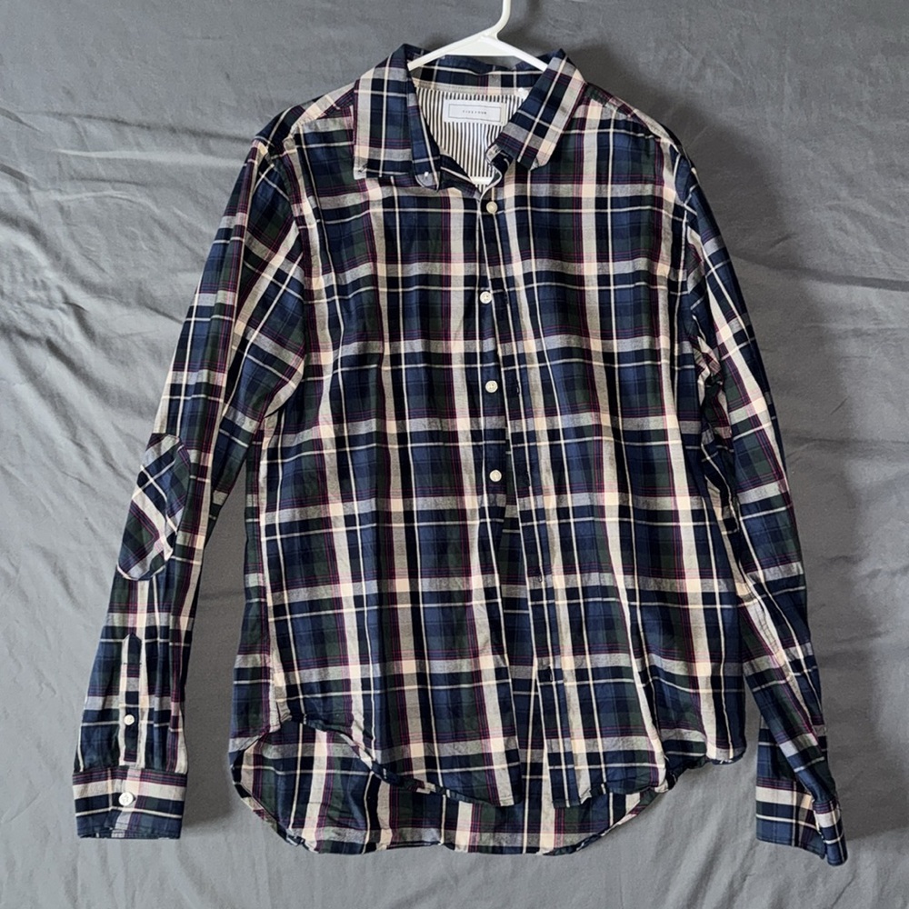 Five four long sleeve button up shirt